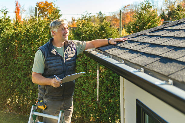 Professional Flat Roof Repair technician working in New Point, VA